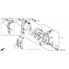 Front brake caliper