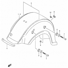 Rear fender              

                  Model k2