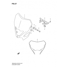 Headlamp cover front fender