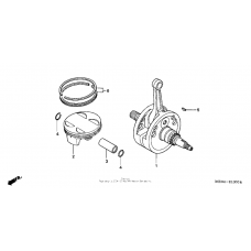 Crankshaft + piston