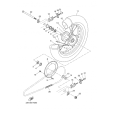 Rear wheel complete assy