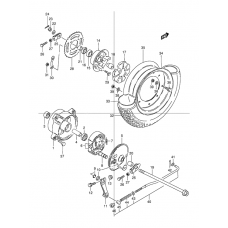 Rear wheel complete assy