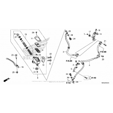 Front brake master cylinder (2)