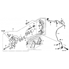 Front brake caliper (2)