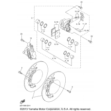 Front brake caliper