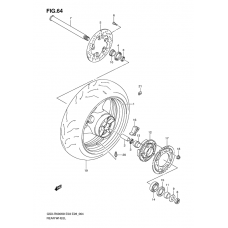 Rear wheel complete assy