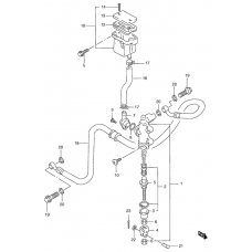 Rear master cylinder              

                  Gsf1200t/v/w/x/y/st/sv/sw/sx/sy