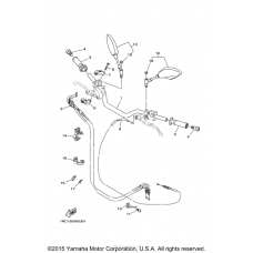 Steering handle cable