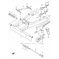 Rear swinging arm