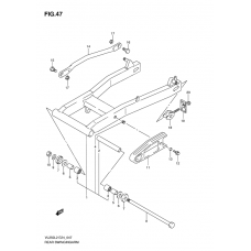 Rear swinging arm