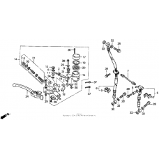Front brake master cylinder