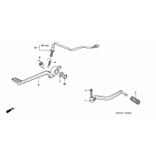 Brake pedal/change pedal