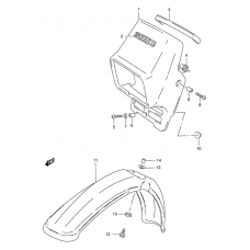 Headlamp cover front fender              

                  Ts185ercv p9