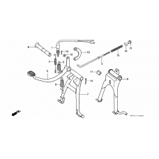 Main stand/ brake pedal