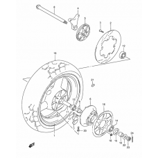 Rear wheel complete assy              

                  Gsf1200sav