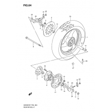 Rear wheel complete assy