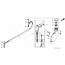 Rear brake master cylinder