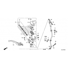 Front brake master cylinder (1)