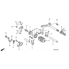 Gear shift drum