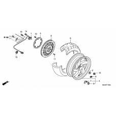 Rear wheel complete assy