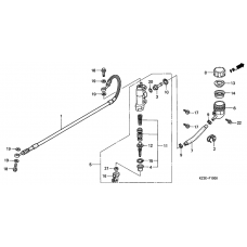 Rr. brake master cylinder