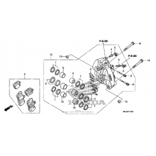 Left front brake caliper