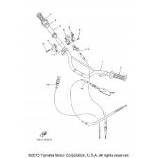 Steering handle cable