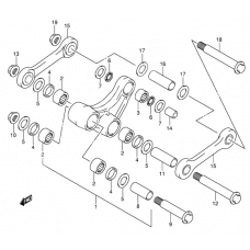 Rear cushion lever