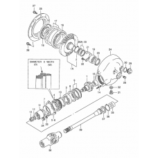 Propeller shaft/final drive gear