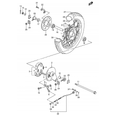 Rear wheel complete assy