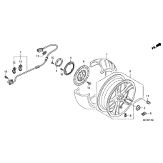 Rear wheel complete assy