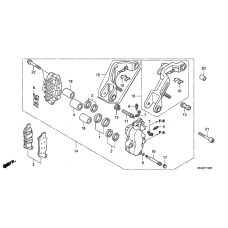 L. front brake caliper