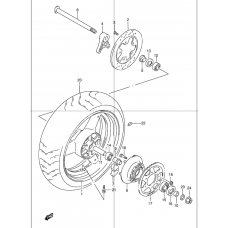 Rear wheel complete assy