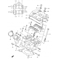 Rear cylinder head