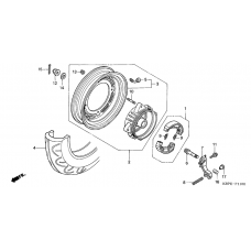 Rear wheel complete assy