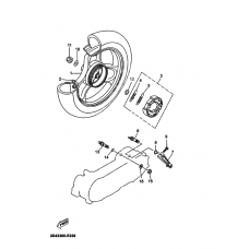 Rear wheel complete assy
