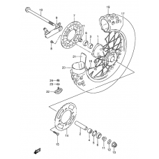 Rear wheel complete assy              

                  Rm85k5/k6