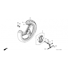 Rear wheel complete assy
