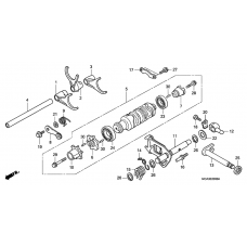 Shift drum/shift fork