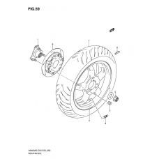 Rear wheel complete assy