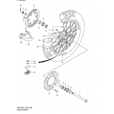 Rear wheel complete assy