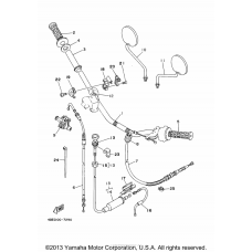 Steering handle cable