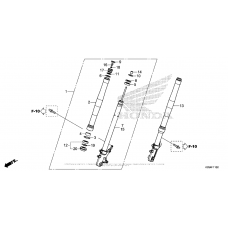 Вилка передней оси