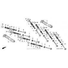 Camshaft + valve (fr.)