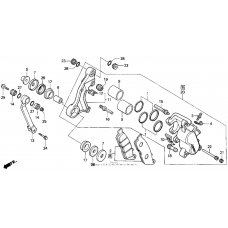 Front brake caliper 94-97
