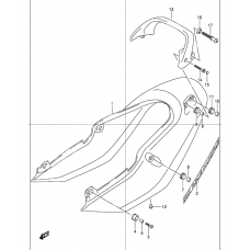 Seat tail cover              

                  Gsf1200sk1