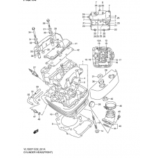 Cylinder head              

                  Front)(model w/x/y