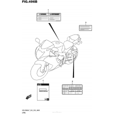 Информационные наклейки (Gsx-R600L7 E28)