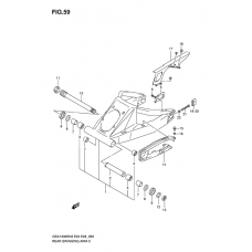 Rear swinging arm