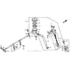 Rear brake master cylinder